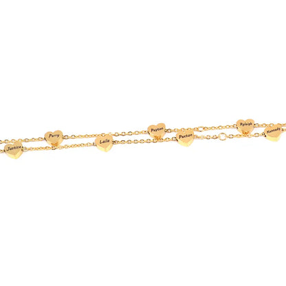 Six Hearts Bracelet